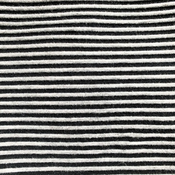 Pretty Woman's Bohemian Skirt Y2K Vintage Stretch Black & Grey Stripes Petite L - Picture 3 of 4